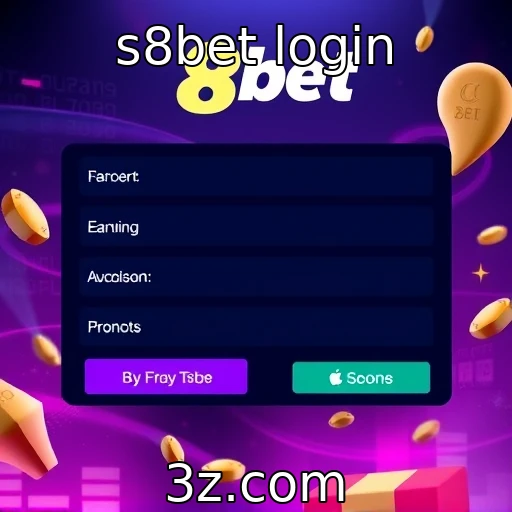 S8bet login traz novas funcionalidades para usuários